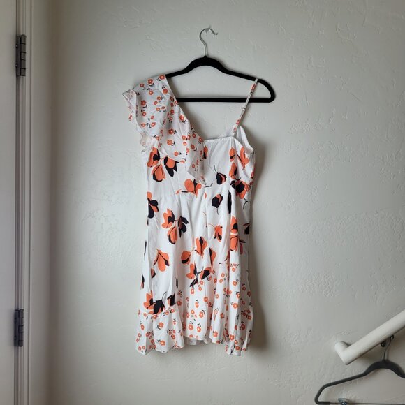 Double Crazy Floral Flutter Shoulder Dress - Picture 10 of 10